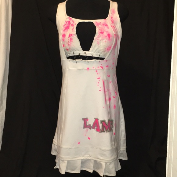 Lexa Vonn Dresses & Skirts - Lexa Vonn LAMF white Skater Dress